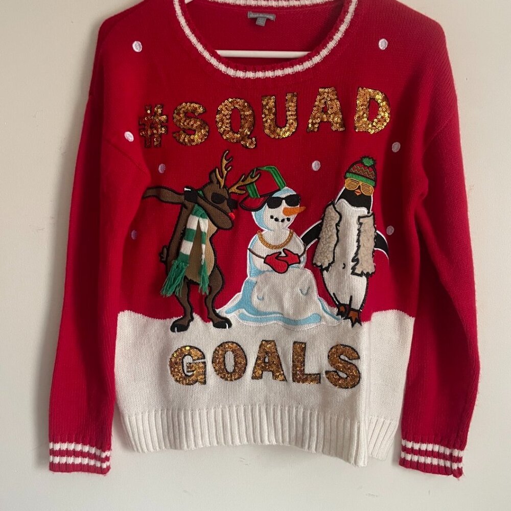 Ugly Christmas Sweater – #SQUADGOALS